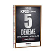 2022 KPSS Lisans 5 Deneme Genel Yetenek Genel Kltr Video zml Paragon Yaynclk