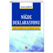 Nide Deklarasyonu Sedat alar Ekin Yaynevi