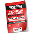 2022 KPSS Genel Yetenek Genel Kltr Trkiye Geneli Tamam Video zml 3 Deneme (TG1- TG2- TG3) Yediiklim Yaynlar