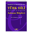 Trk Dili ve Anlatm Bilgileri Der Yaynlar
