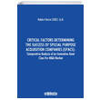 Critical Factors Determining The Success Of Special Purpose Acquisition Companies (SPACS) On ki Levha Yaynclk