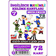 ngilizce 07.Meslekler Resimli Kelime Kartlar 72 Kart
