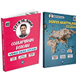 TYT-9.10. Snf Corafyann Kodlar Video Ders Kitab ve Corafyann Kodlar Dnya Haritalar 2 li Set KR Akademi Yaynlar