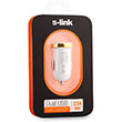 S-link SLP-123 PRO 2100MA 2*Usb Ara arj Adaptr