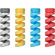 4 Adet Spiral Kablo Koruyucu iPhone Micro USB ve Tm Kablolar in Kablo Koruyucu Spiral 4 Renk