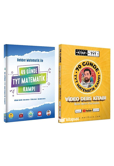 2023 49 Gnde ve 70 Gnde Tyt Matematik Kamp Video zml 2 Kitap Rehber Matematik Mert Hoca Yaynlar
