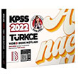 2022 KPSS Trke Video Ders Notlar Benim Hocam Yaynlar