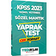 2023 KPSS Genel Yetenek Szel Mantk ek Kopart Yaprak Test Yediiklim Yaynlar