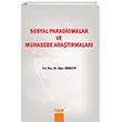 Sosyal Paradigmalar ve Muhasebe Aratrmalar Detay Yaynclk