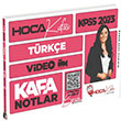 2023 KPSS Trke Video Ders Notlar Hoca Kafas Yaynlar