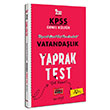 2022 KPSS Lisans GK Vatandalk Yaprak Test Yarg Yaynlar