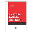 Anayasal Tanma Biimleri Hakan Kolak Adalet Yaynevi