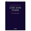 Geri Alm Hakk hsan Hseyin Sekin Yaynclk