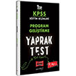 2022 KPSS Eitim Bilimleri Program Gelitirme Yaprak Test Yarg Yaynlar