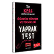 2022 KPSS Eitim Bilimleri retim Yntem ve Teknikleri Yaprak Test Yarg Yaynlar