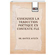 Enseigner La Traduction Potique En Contexte Fle Hatice Aygn Eitim Yaynevi