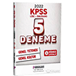 2022 KPSS Lise - nlisans 5 Deneme Genel Yetenek Genel Kltr Paragon Yaynclk