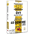 KPSS Eitim Bilimleri YT PG SY TMT Tamam zml 40 Deneme Yarg Yaynlar