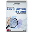 Bilimsel Aratrma Yntemleri Sekin Yaynclk