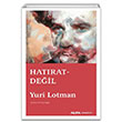 Hatrat Deil Yuri Lotman Alfa Yaynlar