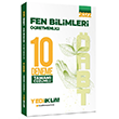 2022 ABT Fen Bilimleri retmenlii Tamam zml 10 Deneme Yediiklim Yaynlar