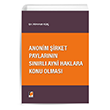 Anonim irket Paylarnn Snrl Ayni Haklara Konu Olmas Adalet Yaynevi