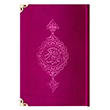 anta Boy Kadife Kur`an- Kerim (Fuya Pembe, Yaldzl, Mhrl) Hayrat Neriyat