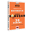 2023 KPSS Tm Adaylar in Genel Yetenek Matematik Konuan 30 Deneme Yarg Yaynlar