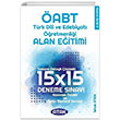 2024 ABT Trk Dili Edebiyat retmenlii Alan Eitimi 15x15 Deneme zml Atak Yaynlar