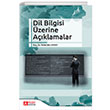 Dil Bilgisi zerine Aklamalar Pegem Yaynlar