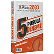 2023 KPSS Genel Yetenek Genel Kltr Pusula 5 Deneme zml CBA Yaynlar