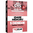 2023 GYS Adalet Bakanl Ceza ve Tevkifevleri Genel Mdrl dare Memuru 5 Deneme Tamam zml Yediiklim Yaynlar