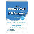 ABT Trke Drt Temel Beceri ve Alan Eitimi 5 Deneme zml Adem Hakan