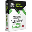 2024 KPSS Lise ve nlisans Tek Kitap Soru Bankas Data Yaynlar