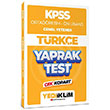 2024 KPSS Ortaretim n Lisans Genel Yetenek Trke ek Kopart Yaprak Test Yediiklim Yaynlar