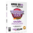 2024 KPSS Eitim Bilimleri Geliim Psikolojisi ek Kopart Yaprak Test Yediiklim Yaynlar 