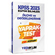 2023 KPSS Eitim Bilimleri lme ve Deerlendirme Yaprak Test ek Kopart Yediiklim Yaynlar