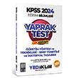 2024 KPSS Eğitim Bilimleri Öğretim Yöntem ve Teknikleri Çek Kopart Yaprak Test Yediiklim Yayınları