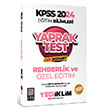 2024 KPSS Eitim Bilimleri Rehberlik ve zel Eitim ek Kopart Yaprak Test Yediiklim Yaynlar 