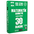 2024 KPSS Genel Kltr Genel Yetenek Matematik-Geometri 30 Deneme Pegem Akademi Yaynclk