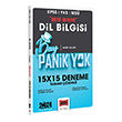 2024 KPSS YKS MS Bay Panik Yok Dil Bilgisi Orta Seviye Tamam zml 15x15 Deneme Yarg Yaynevi