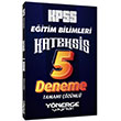 KPSS Eitim Bilimleri Kateksis 5 zml Deneme Ynerge Yaynlar