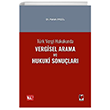 Trk Vergi Hukukunda Vergisel Arama ve Hukuki Sonular Adalet Yaynevi