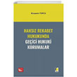Haksz Rekabet Hukukunda Geici Hukuki Korumalar Adalet Yaynevi