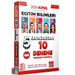 2024 KPSS Eitim Bilimleri 5 Kafadardan Tamam zml 10 Deneme Benim Hocam Yaynlar