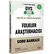 2024 GYS Kltr ve Turizm Bakanl Folklor Aratrmacs GYS Soru Bankas Data Yaynlar