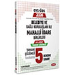 Belediye ve Bal Kurulular ile Mahalli dari Birlikleri 4. Grup Tamam zml 5 Fasikl Deneme Data Yaynlar