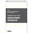 Cumhuriyet`in 100. Ylnda Anayasa Hukuku Tartmalar On ki Levha Yaynlar