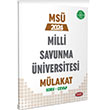 2024 MS Milli Savunma niversitesi Mlakat Soru Cevap Data Yaynlar
