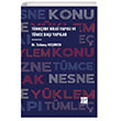 Trkede Bilgi Yaps ve Tmce Ba Yaplar Gazi Kitabevi